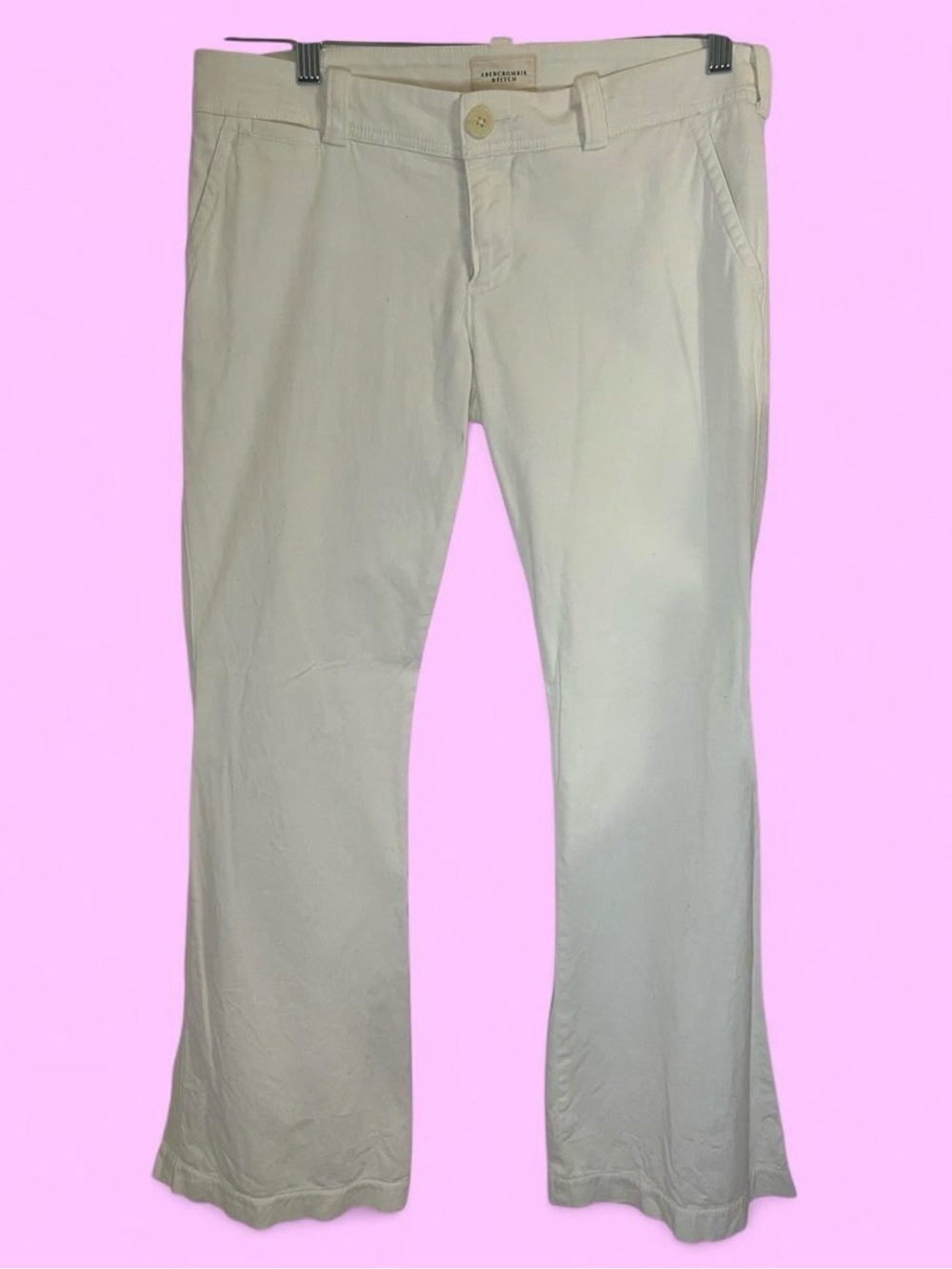 Abercrombie & Fitch Cream Boot Cut Pants